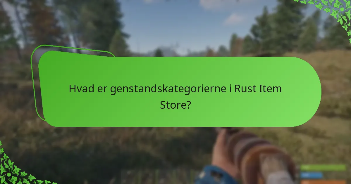 Hvad er spillerfeedbacken på Rust Item Store genstande?