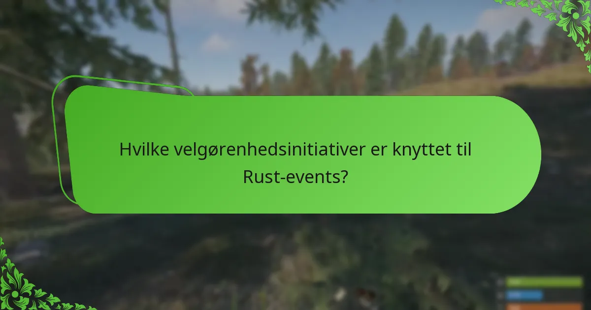 Hvilke in-game genstande er knyttet til Rust event drops?
